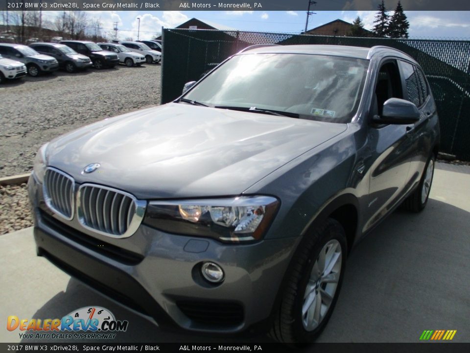 2017 BMW X3 xDrive28i Space Gray Metallic / Black Photo #7