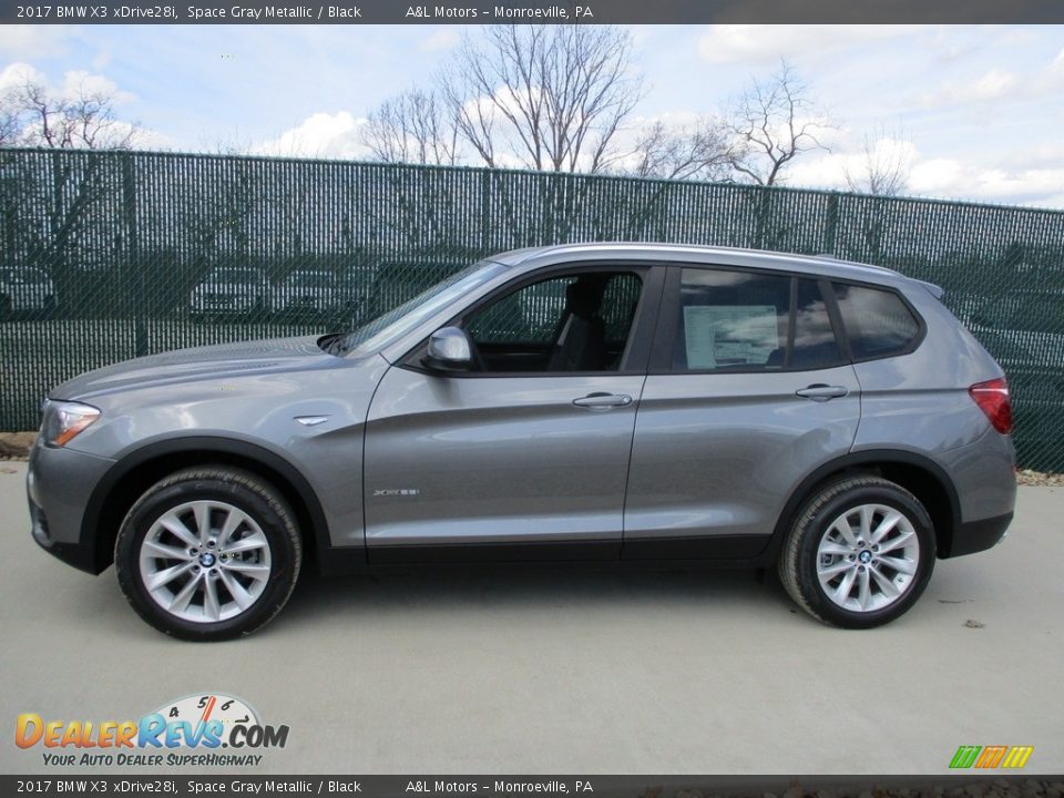 2017 BMW X3 xDrive28i Space Gray Metallic / Black Photo #8