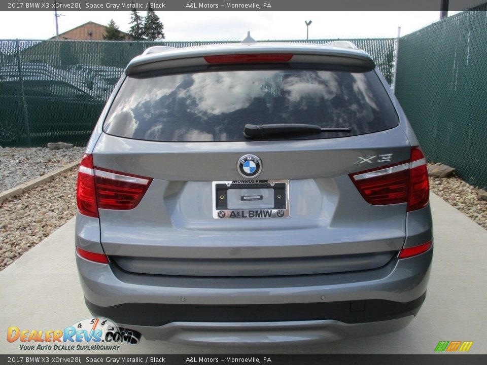 2017 BMW X3 xDrive28i Space Gray Metallic / Black Photo #9