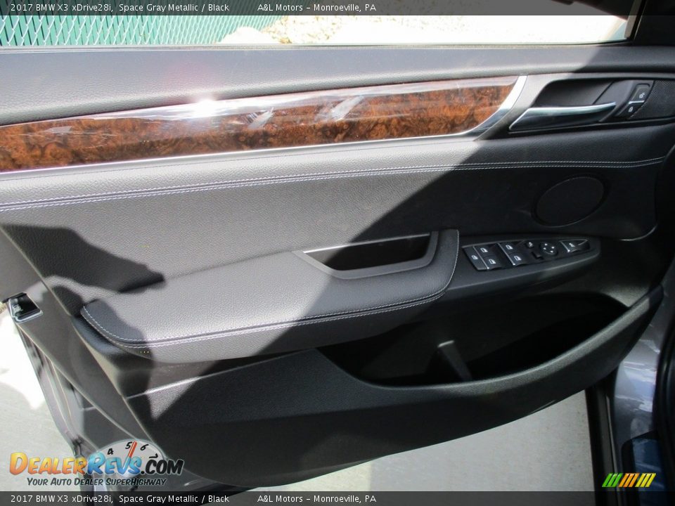 2017 BMW X3 xDrive28i Space Gray Metallic / Black Photo #10