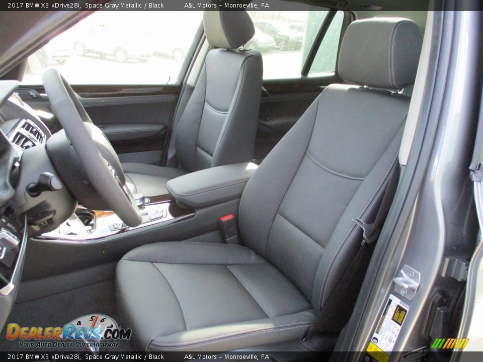 2017 BMW X3 xDrive28i Space Gray Metallic / Black Photo #12