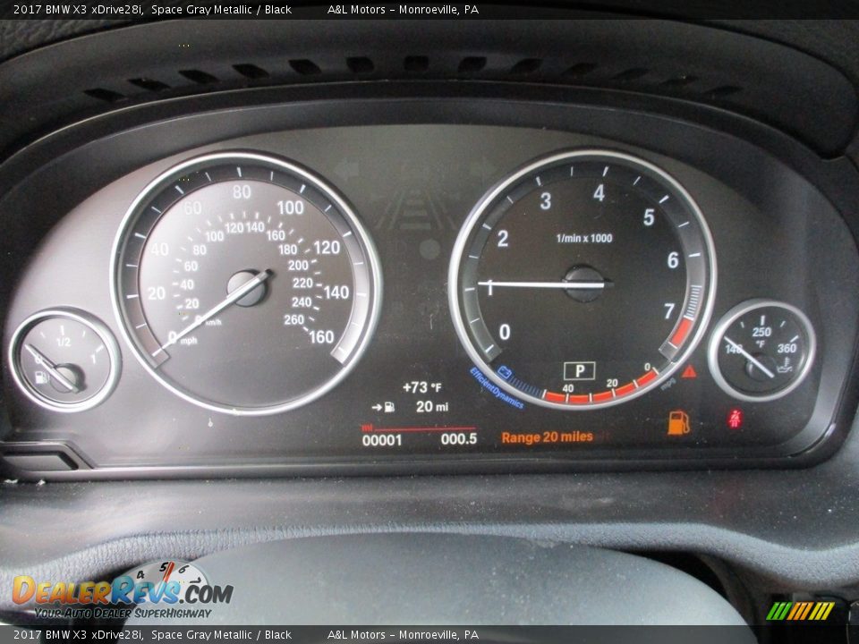 2017 BMW X3 xDrive28i Space Gray Metallic / Black Photo #20