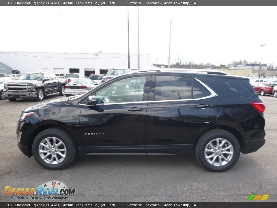 2018 Chevrolet Equinox LT AWD Mosaic Black Metallic / Jet Black Photo #8