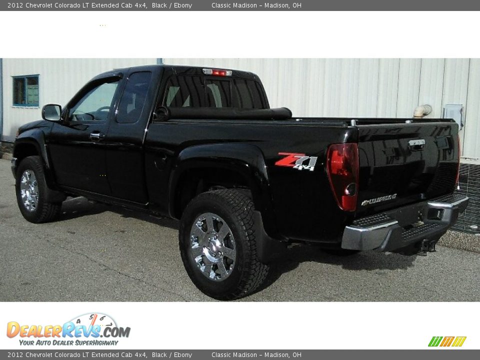 2012 Chevrolet Colorado LT Extended Cab 4x4 Black / Ebony Photo #2