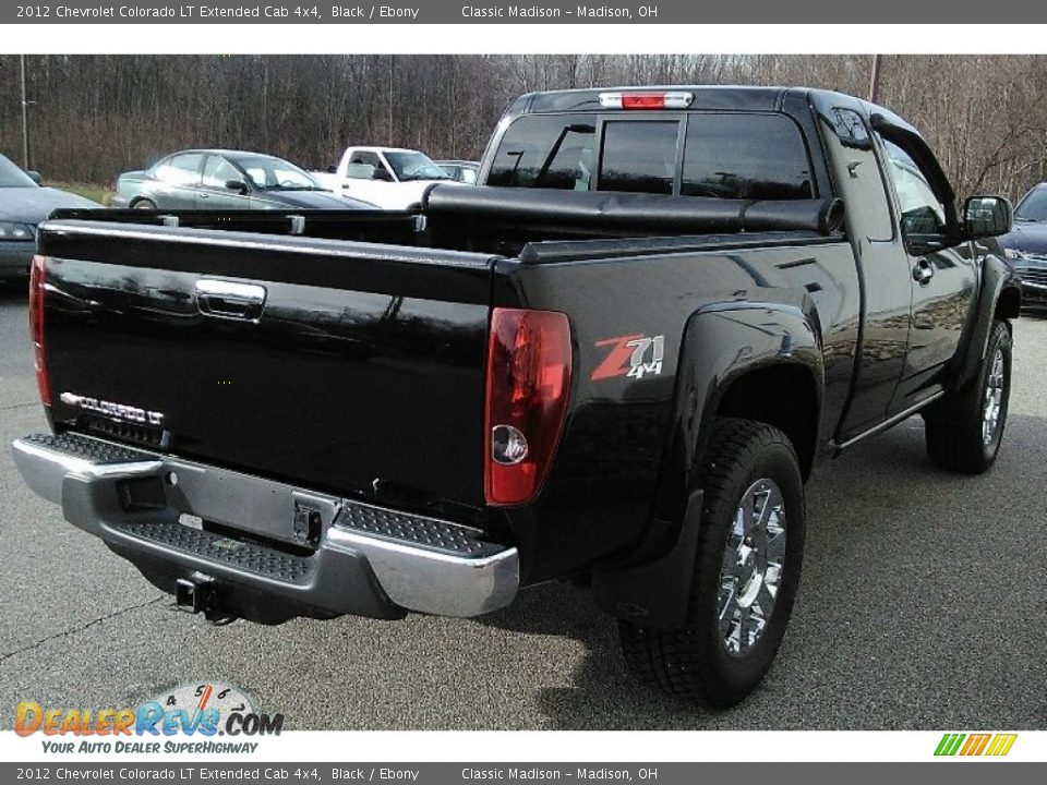 2012 Chevrolet Colorado LT Extended Cab 4x4 Black / Ebony Photo #4