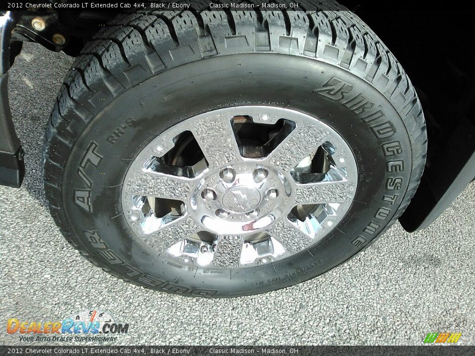 2012 Chevrolet Colorado LT Extended Cab 4x4 Black / Ebony Photo #16