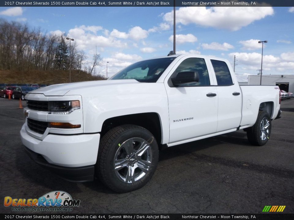 2017 Chevrolet Silverado 1500 Custom Double Cab 4x4 Summit White / Dark Ash/Jet Black Photo #1