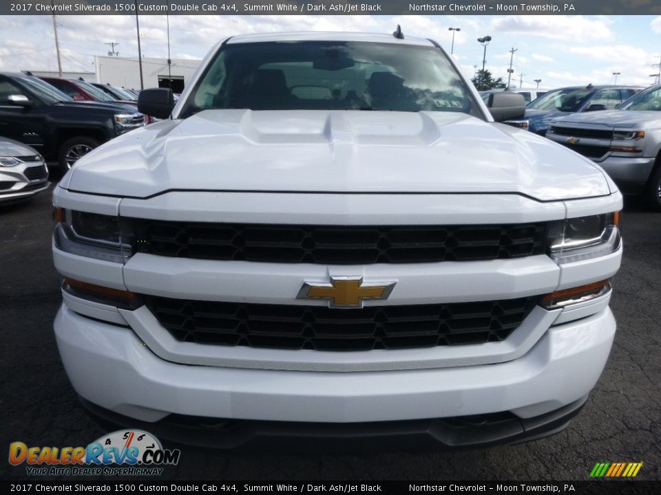 2017 Chevrolet Silverado 1500 Custom Double Cab 4x4 Summit White / Dark Ash/Jet Black Photo #2