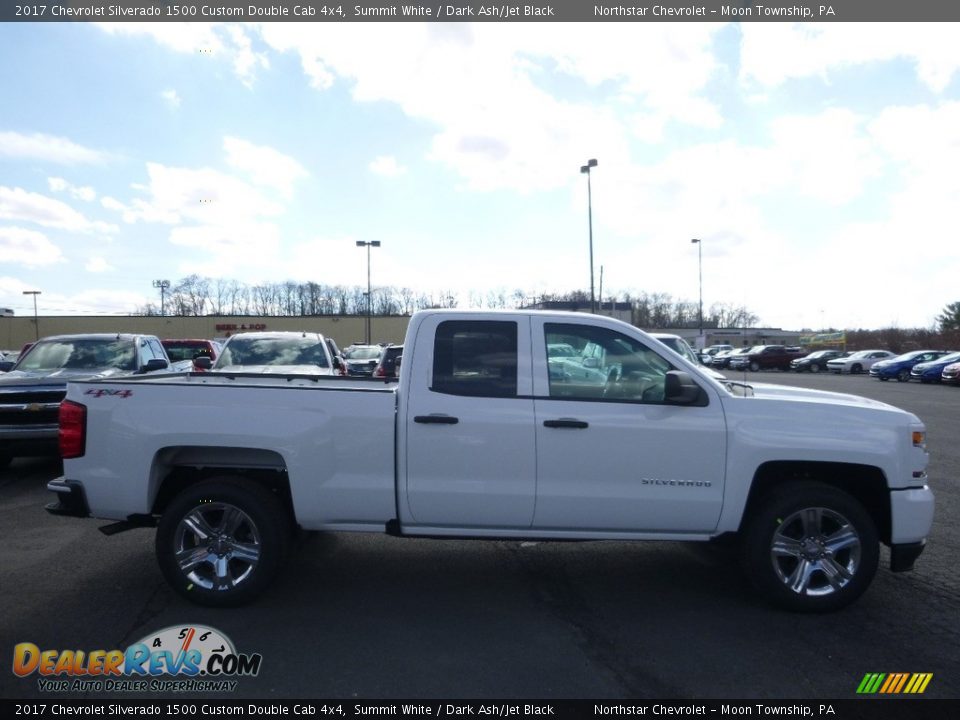 2017 Chevrolet Silverado 1500 Custom Double Cab 4x4 Summit White / Dark Ash/Jet Black Photo #4