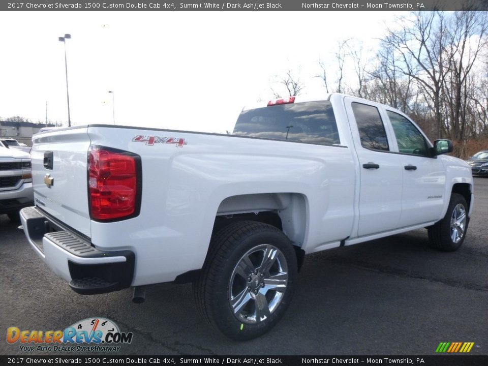 2017 Chevrolet Silverado 1500 Custom Double Cab 4x4 Summit White / Dark Ash/Jet Black Photo #6