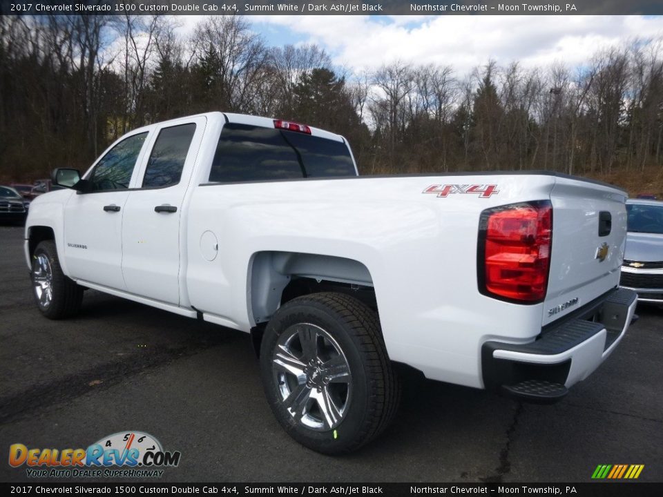 2017 Chevrolet Silverado 1500 Custom Double Cab 4x4 Summit White / Dark Ash/Jet Black Photo #8