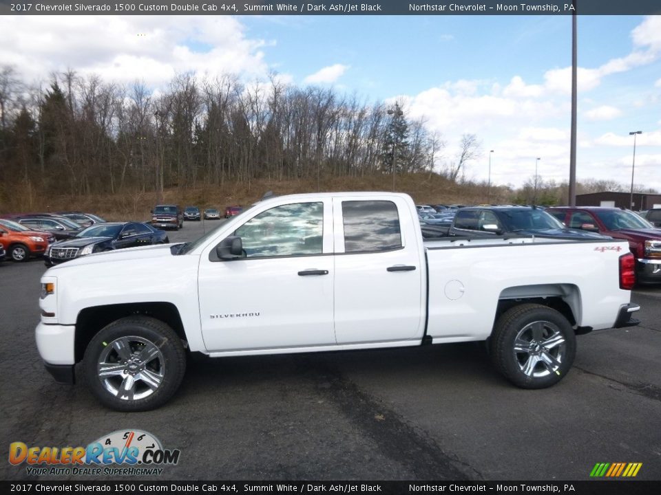 2017 Chevrolet Silverado 1500 Custom Double Cab 4x4 Summit White / Dark Ash/Jet Black Photo #9