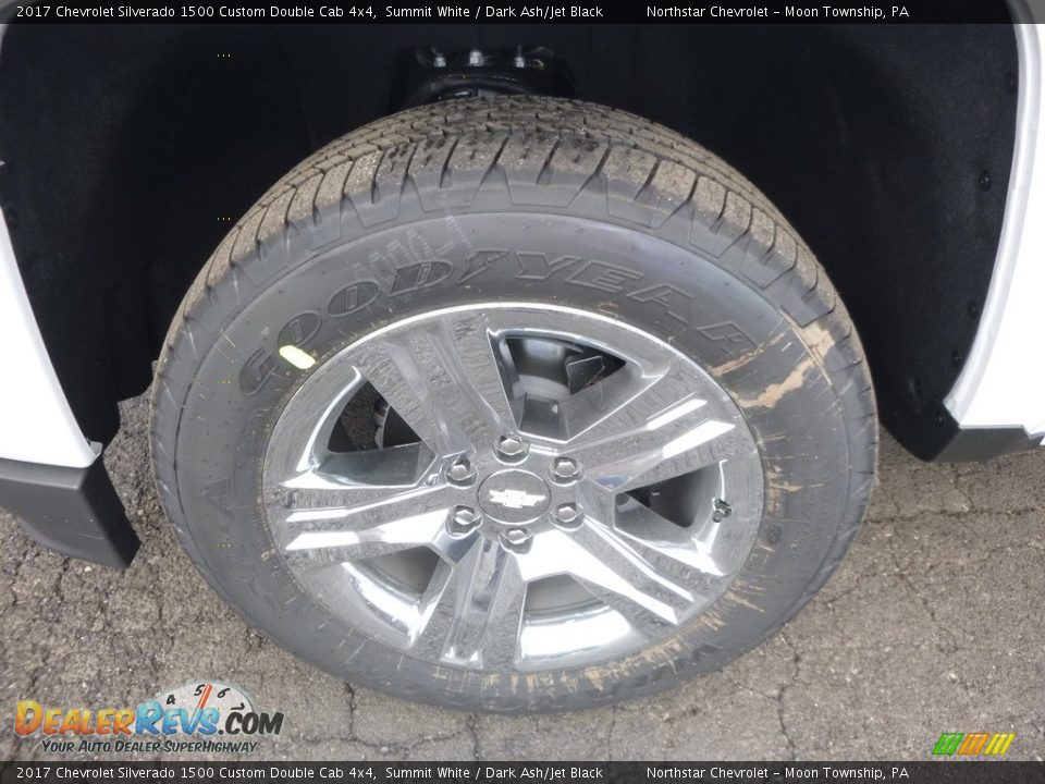 2017 Chevrolet Silverado 1500 Custom Double Cab 4x4 Summit White / Dark Ash/Jet Black Photo #10