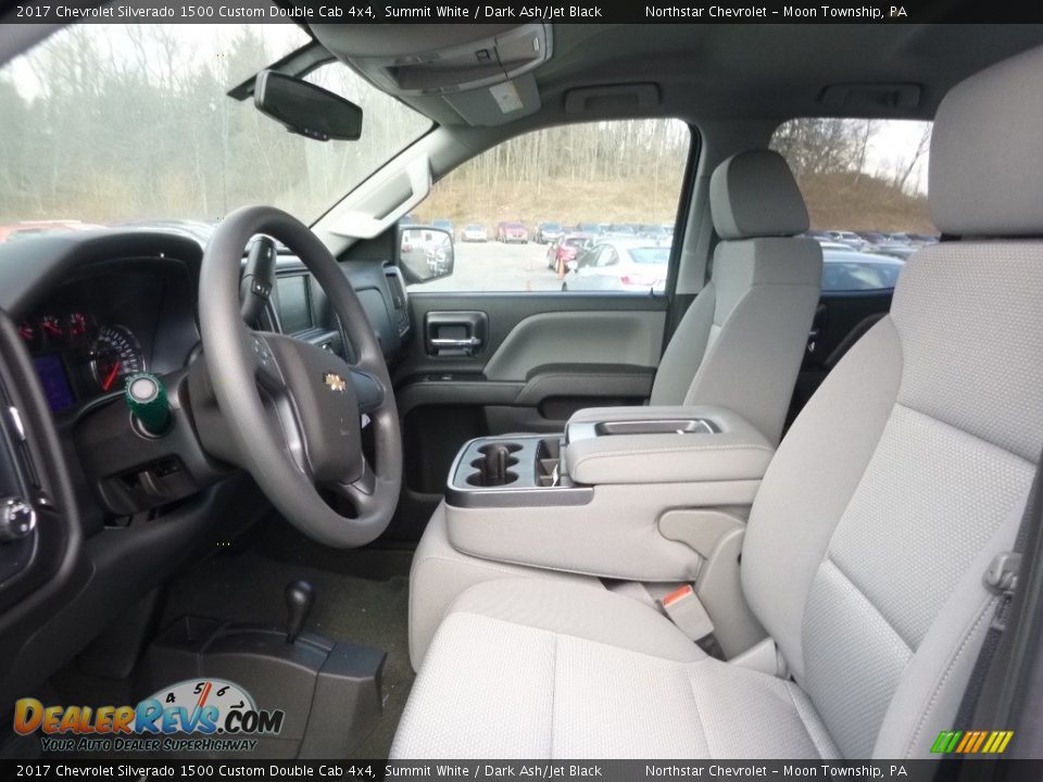 2017 Chevrolet Silverado 1500 Custom Double Cab 4x4 Summit White / Dark Ash/Jet Black Photo #11