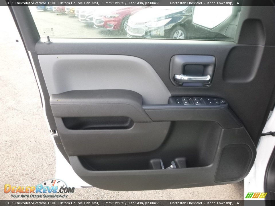 2017 Chevrolet Silverado 1500 Custom Double Cab 4x4 Summit White / Dark Ash/Jet Black Photo #14