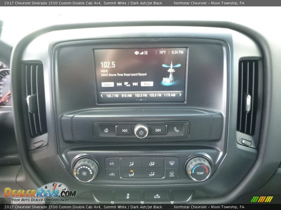 2017 Chevrolet Silverado 1500 Custom Double Cab 4x4 Summit White / Dark Ash/Jet Black Photo #19