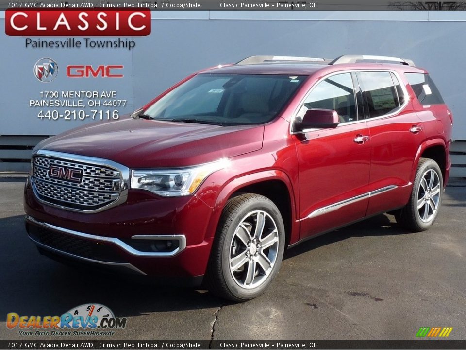 2017 GMC Acadia Denali AWD Crimson Red Tintcoat / Cocoa/Shale Photo #1