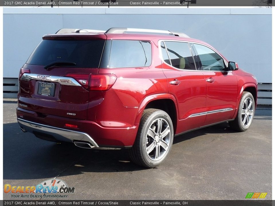 2017 GMC Acadia Denali AWD Crimson Red Tintcoat / Cocoa/Shale Photo #2