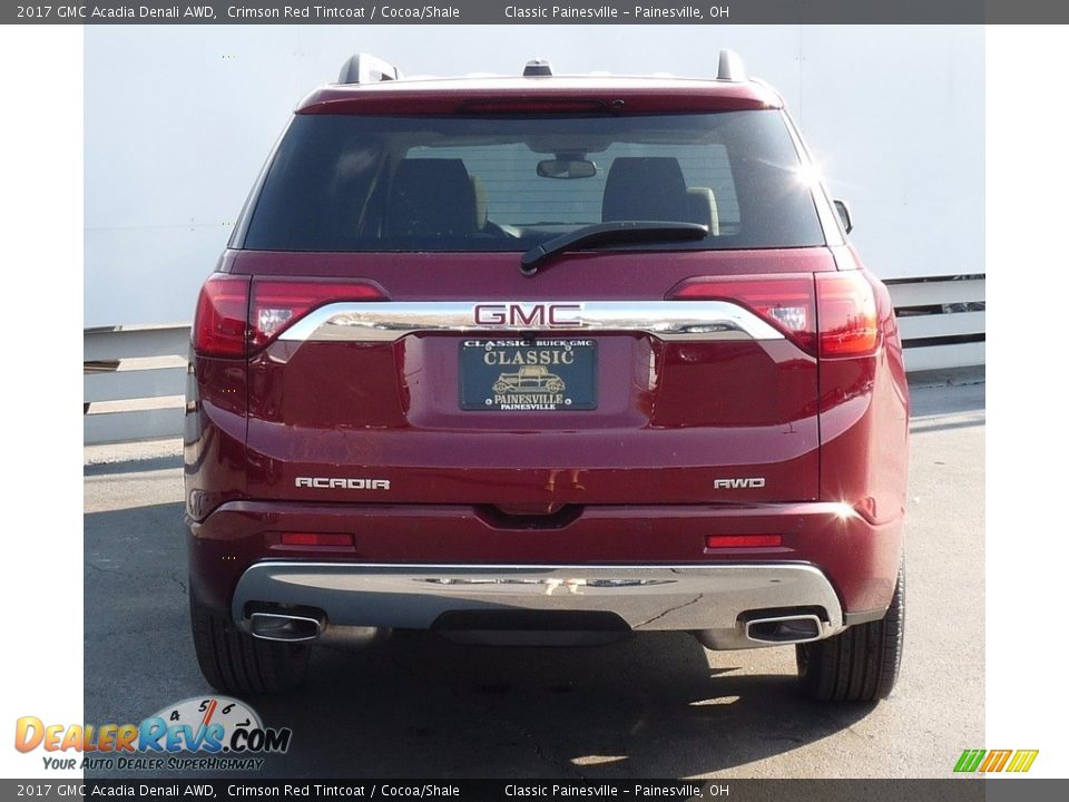 2017 GMC Acadia Denali AWD Crimson Red Tintcoat / Cocoa/Shale Photo #3