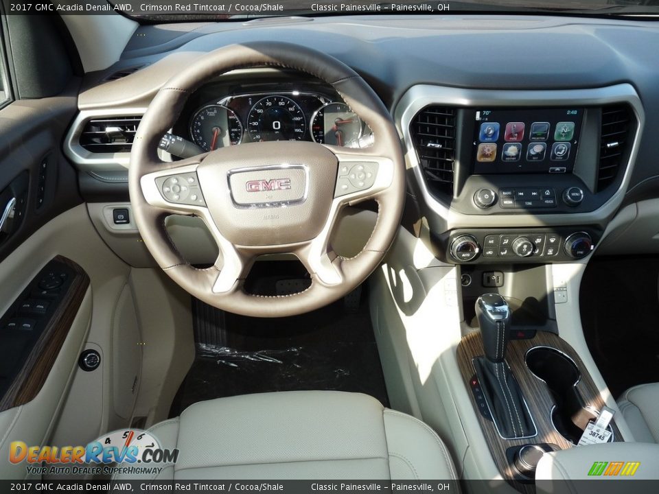 2017 GMC Acadia Denali AWD Crimson Red Tintcoat / Cocoa/Shale Photo #9