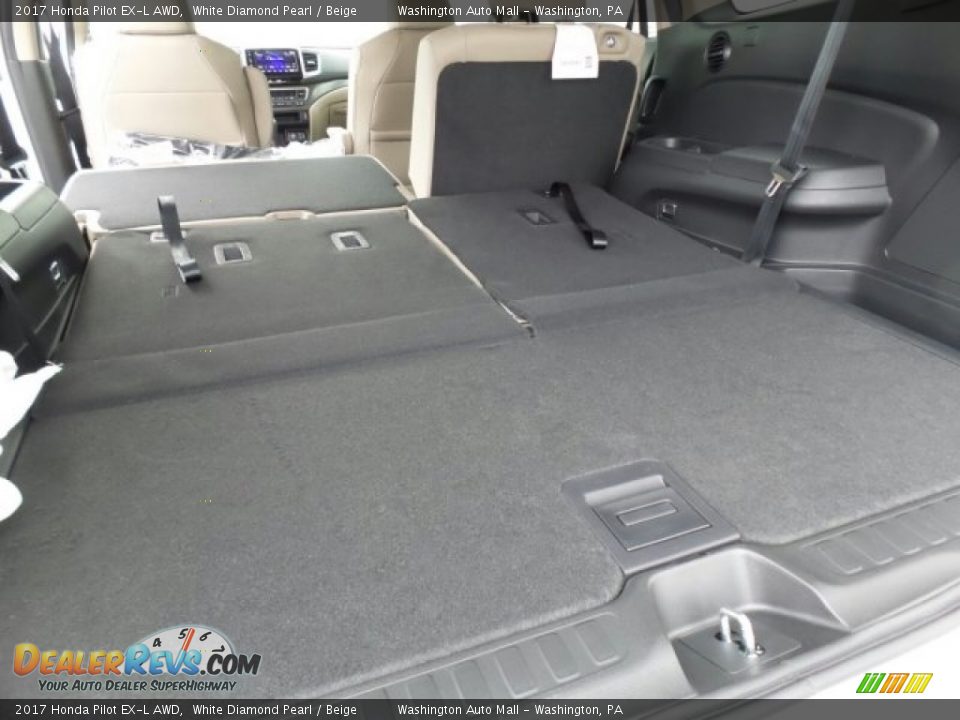 2017 Honda Pilot EX-L AWD White Diamond Pearl / Beige Photo #13
