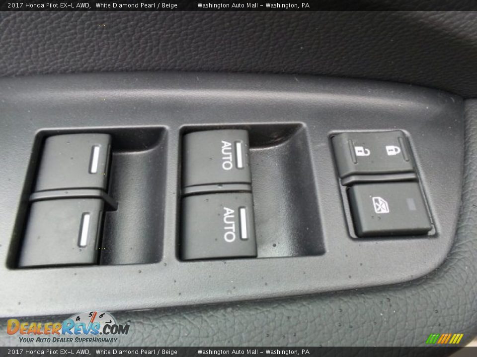 2017 Honda Pilot EX-L AWD White Diamond Pearl / Beige Photo #16