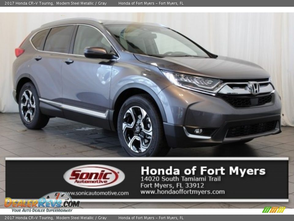 2017 Honda CR-V Touring Modern Steel Metallic / Gray Photo #1