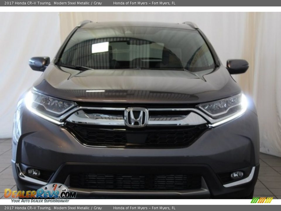 2017 Honda CR-V Touring Modern Steel Metallic / Gray Photo #4