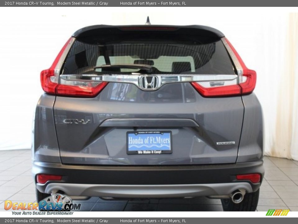 2017 Honda CR-V Touring Modern Steel Metallic / Gray Photo #6