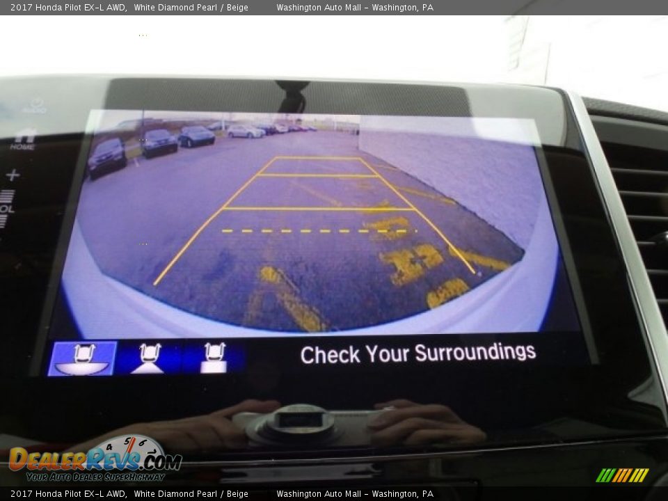 2017 Honda Pilot EX-L AWD White Diamond Pearl / Beige Photo #33