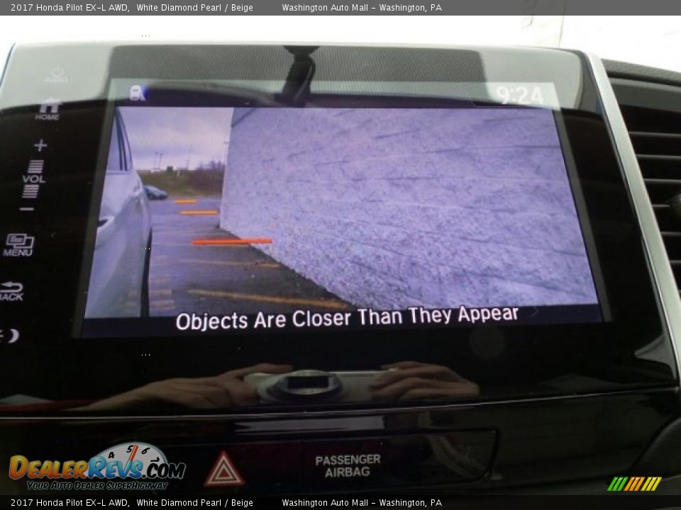2017 Honda Pilot EX-L AWD White Diamond Pearl / Beige Photo #34