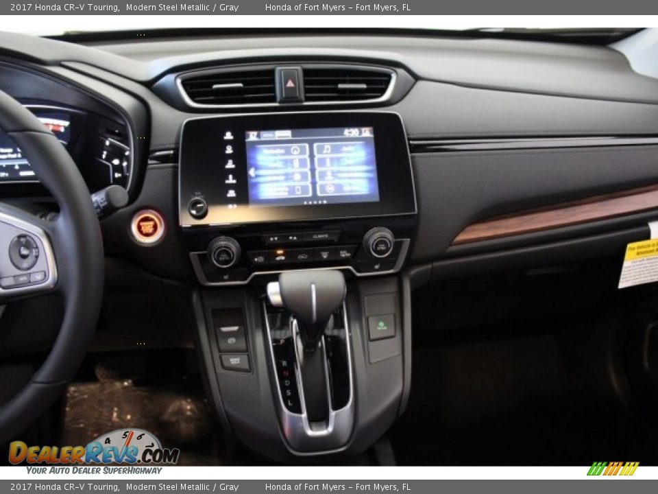 2017 Honda CR-V Touring Modern Steel Metallic / Gray Photo #16