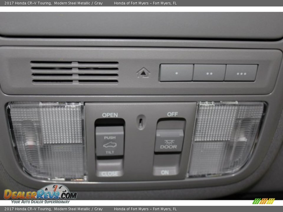2017 Honda CR-V Touring Modern Steel Metallic / Gray Photo #25