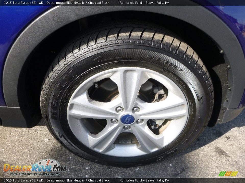 2015 Ford Escape SE 4WD Deep Impact Blue Metallic / Charcoal Black Photo #11