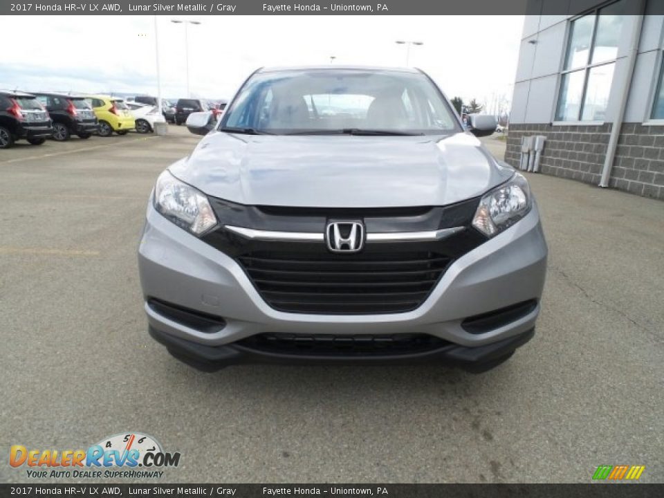 2017 Honda HR-V LX AWD Lunar Silver Metallic / Gray Photo #4