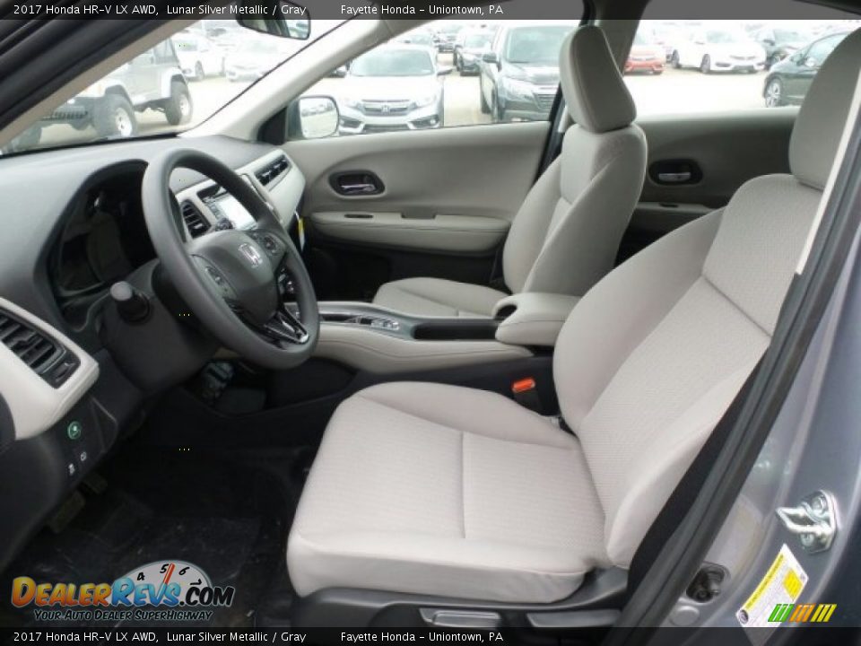 Gray Interior - 2017 Honda HR-V LX AWD Photo #9