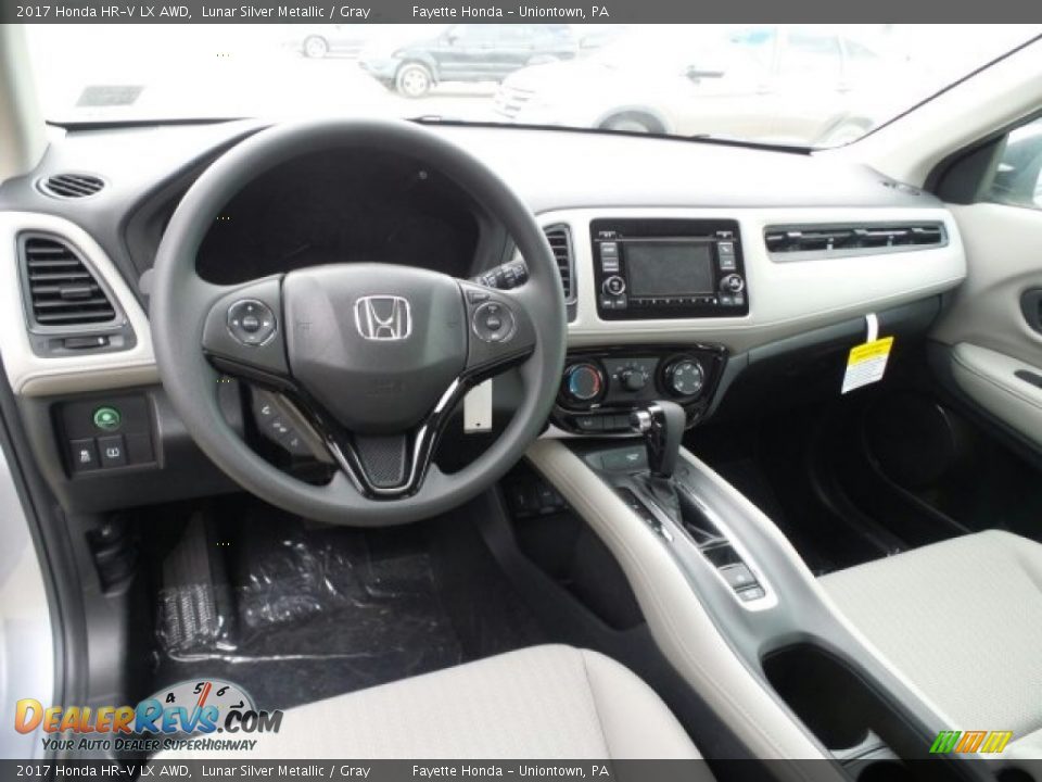 2017 Honda HR-V LX AWD Lunar Silver Metallic / Gray Photo #11