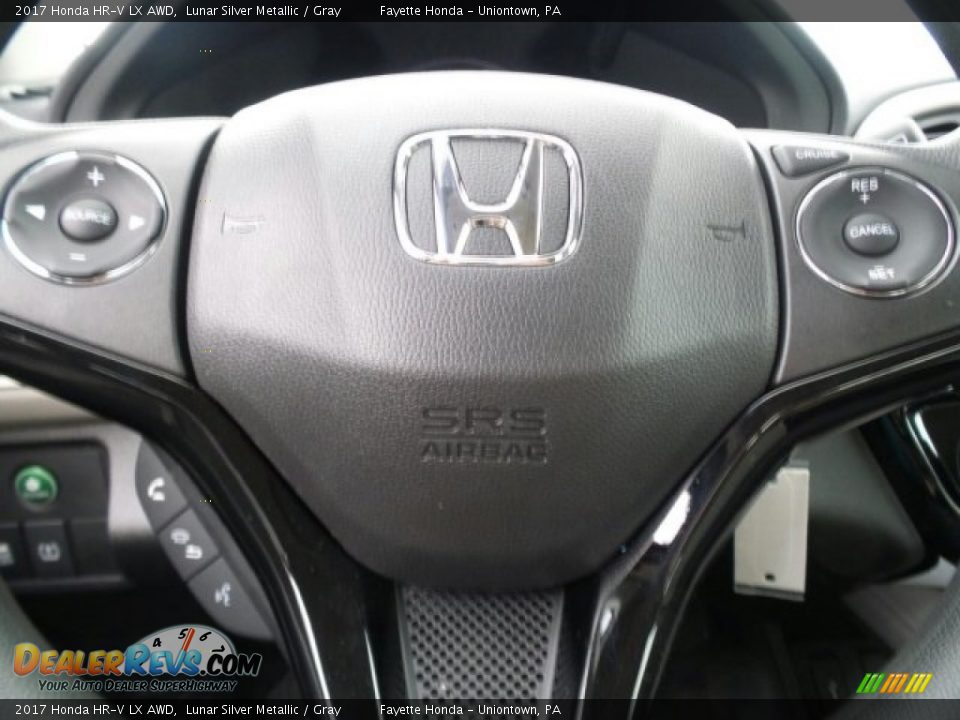 2017 Honda HR-V LX AWD Lunar Silver Metallic / Gray Photo #12
