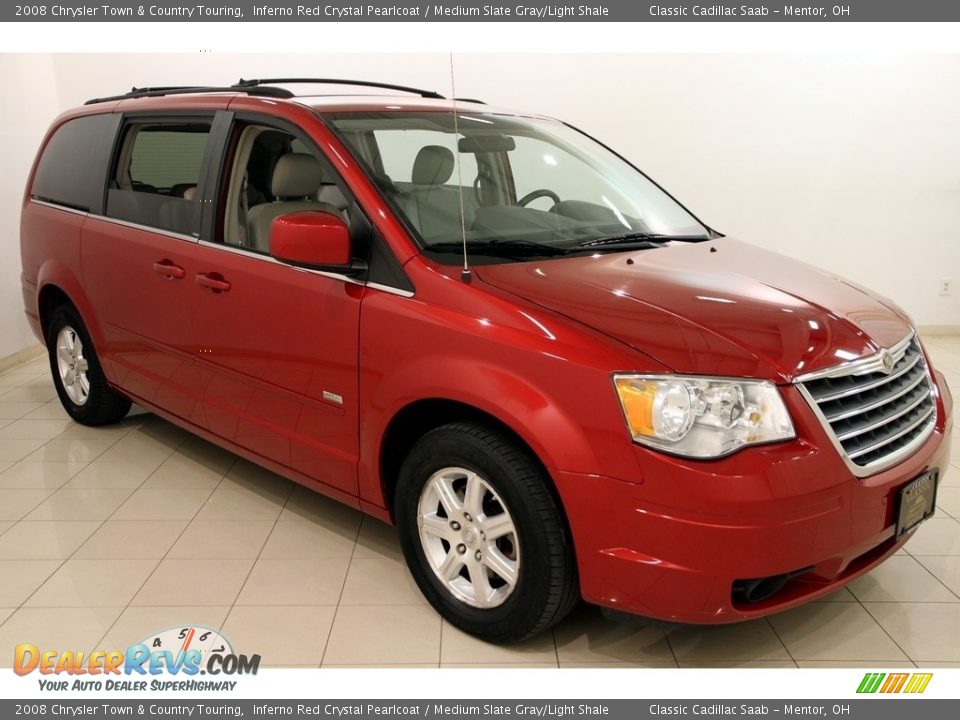2008 Chrysler Town & Country Touring Inferno Red Crystal Pearlcoat / Medium Slate Gray/Light Shale Photo #1