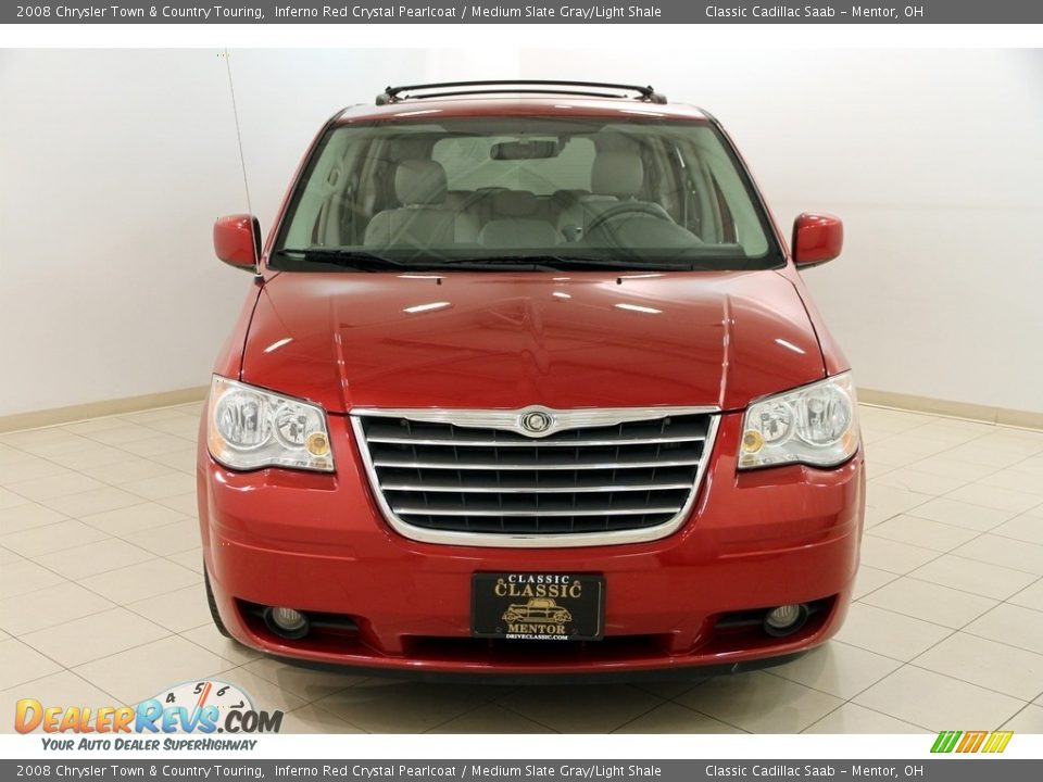 2008 Chrysler Town & Country Touring Inferno Red Crystal Pearlcoat / Medium Slate Gray/Light Shale Photo #2