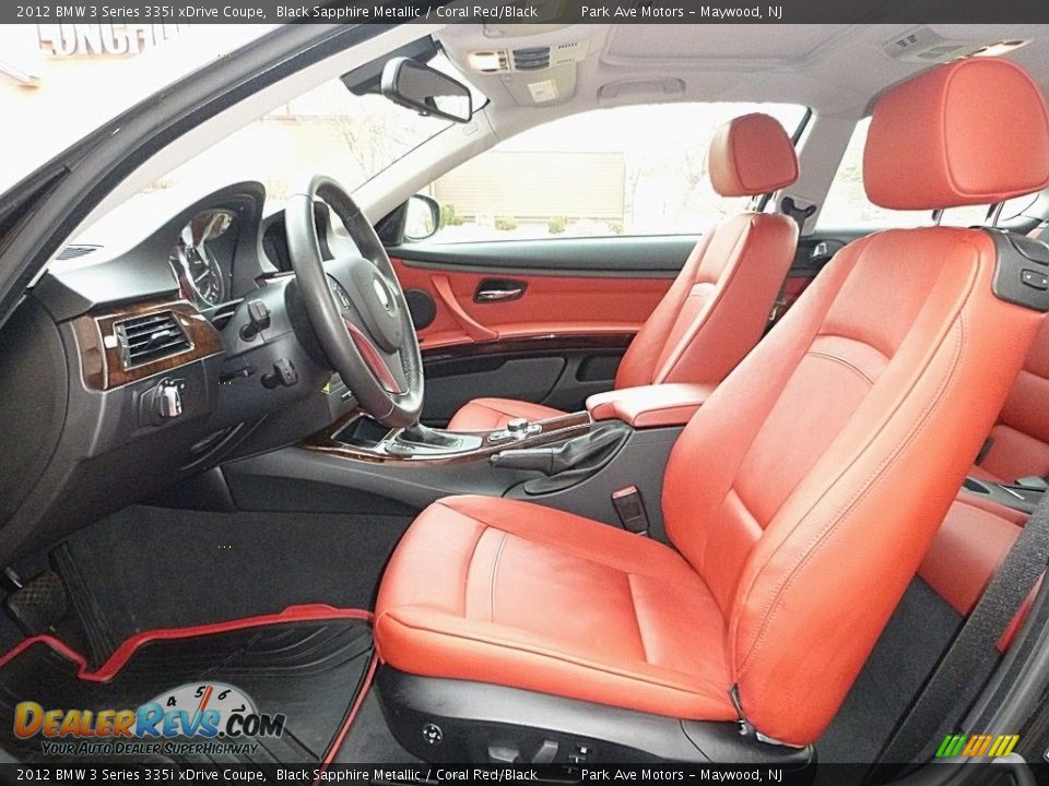 Coral Red/Black Interior - 2012 BMW 3 Series 335i xDrive Coupe Photo #13