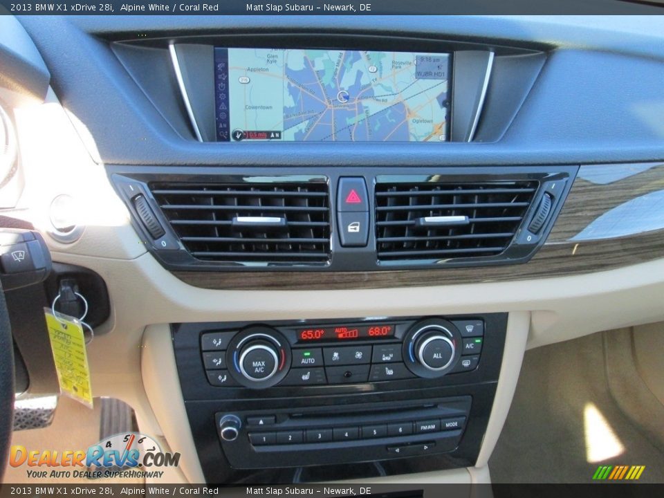 2013 BMW X1 xDrive 28i Alpine White / Coral Red Photo #25