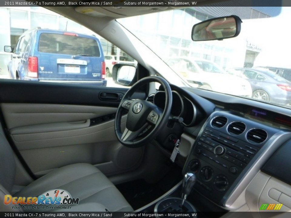2011 Mazda CX-7 s Touring AWD Black Cherry Mica / Sand Photo #4