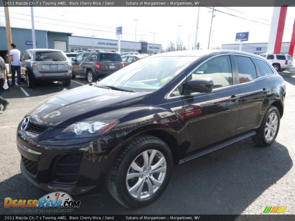 2011 Mazda CX-7 s Touring AWD Black Cherry Mica / Sand Photo #12