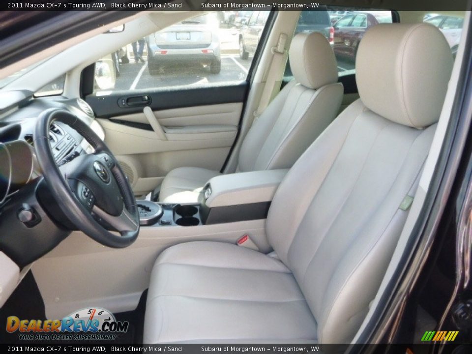 2011 Mazda CX-7 s Touring AWD Black Cherry Mica / Sand Photo #15