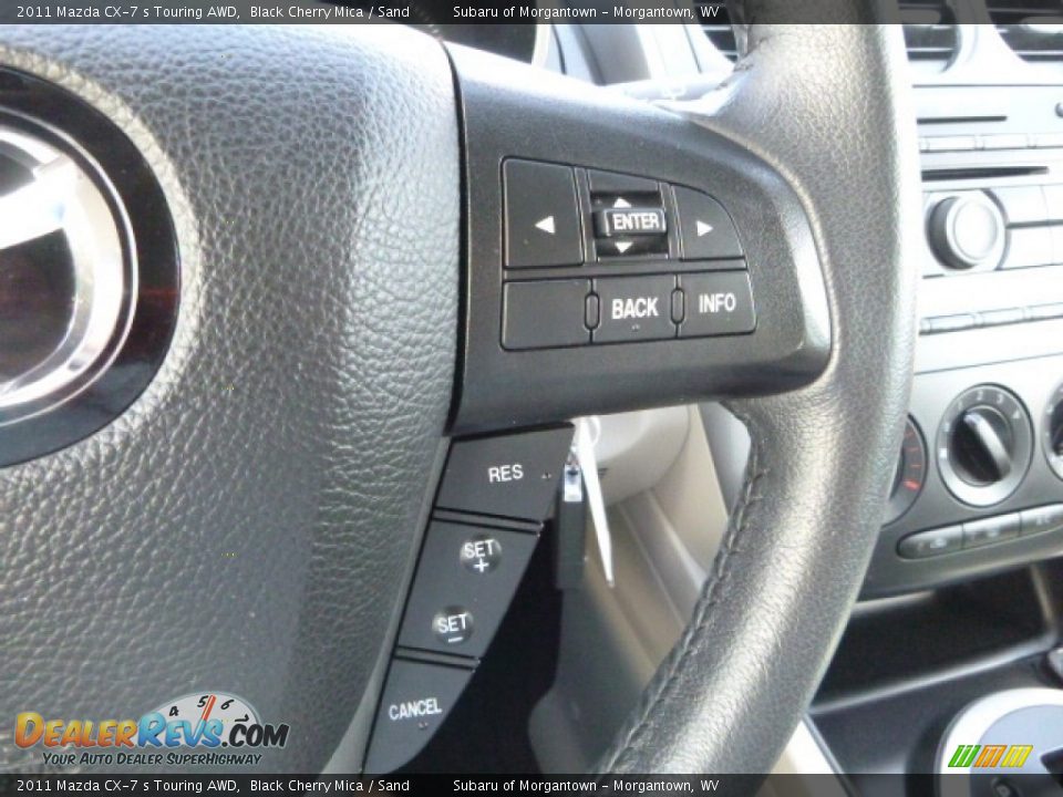 2011 Mazda CX-7 s Touring AWD Black Cherry Mica / Sand Photo #23