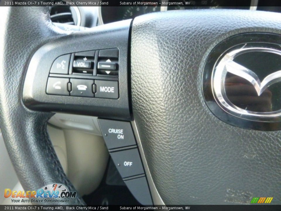 2011 Mazda CX-7 s Touring AWD Black Cherry Mica / Sand Photo #24