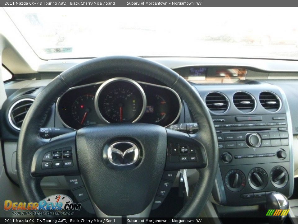 2011 Mazda CX-7 s Touring AWD Black Cherry Mica / Sand Photo #25