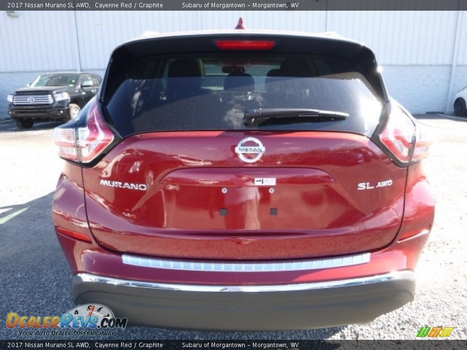 2017 Nissan Murano SL AWD Cayenne Red / Graphite Photo #9