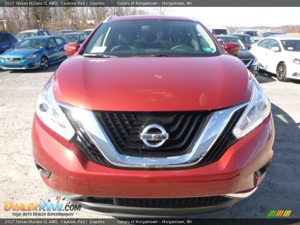 2017 Nissan Murano SL AWD Cayenne Red / Graphite Photo #13